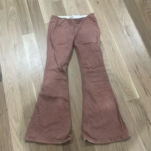 Blush bell bottom pants
